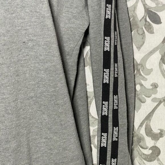 PINK Lightweight Grey Crewneck Sweatshirt - Picture 5 of 7